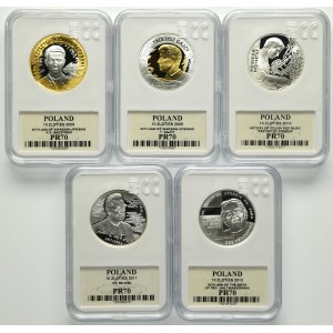 Zestaw, 10 złotych 2009-2011 (5 szt.)