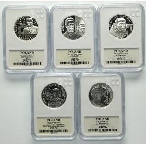 Zestaw, 10 złotych 2008-2012 (5 szt.)
