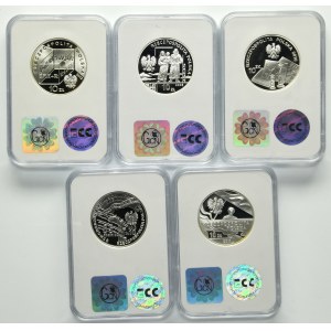 Zestaw, 10 złotych 2008-2012 (5 szt.)