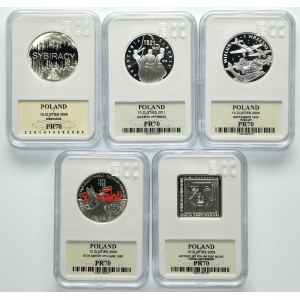 Set, 10 gold 2008-2011 (5 pcs.)