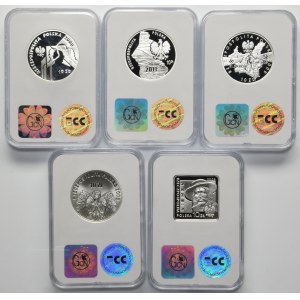 Set, 10 gold 2008-2011 (5 pcs.)