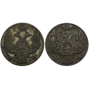 Set, Polish Kingdom, 10 groschen Warsaw 1839-1840 MW (2 pcs.)
