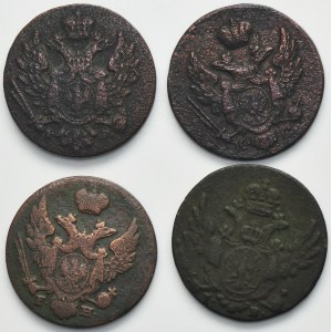 Set, Polish Kingdom, 1 groschen Warsaw 1816-1832 (4 pcs.)