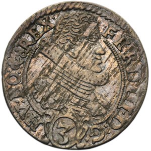 Silesia, Habsburg rule, Ferdinand III, 3 Kreuzer Glatz 1628 PH