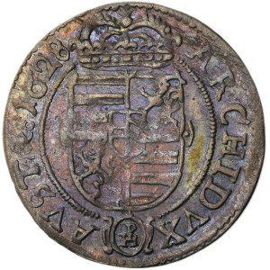 Silesia, Habsburg rule, Ferdinand III, 3 Kreuzer Glatz 1628 PH