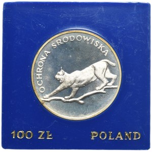 100 złotych 1979 Ochrona Środowiska Ryś