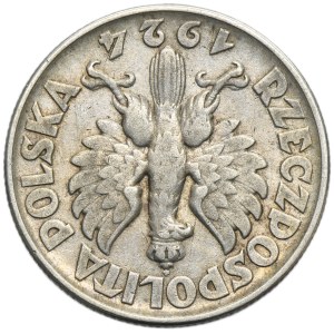 Kobieta i kłosy, 2 złote Filadelfia 1924 - ODWROTKA