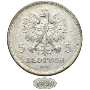 Nike, 5 zloty Warsaw 1930 - RARE ANNIVERSARY