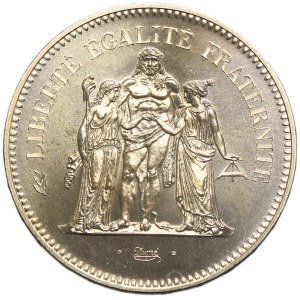 Francia, Quinta Repubblica, 50 franchi Parigi 1975 - Ercole