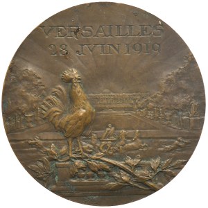 Francja, III Republika, Medal Pokój Wersalski Paryż 1919