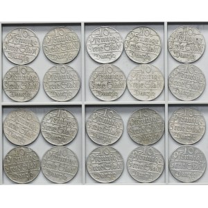 Set, Free City of Danzig, 10 pfennige 1923 (20 pcs.)