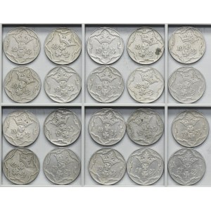 Set, Free City of Danzig, 10 pfennige 1923 (20 pcs.)