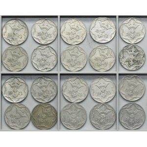 Set, Free City of Danzig, 10 pfennige 1923 (20 pcs.)