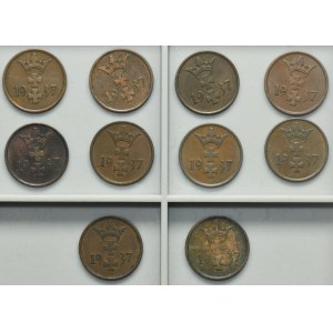 Set, Free City of Danzig, 1 pfennige 1937 (10 pcs.)