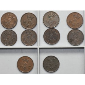 Set, Free City of Danzig, 1 pfennige 1937 (10 pcs.)
