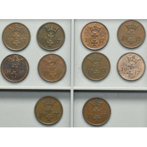 Set, Free City of Danzig, 1 pfennige 1937 (10 pcs.)