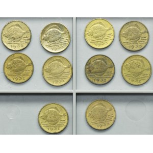 Set, Free City of Danzig, 5 pfennig 1932 (10 pcs.)