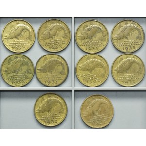 Set, Free City of Danzig, 10 pfennig 1932 (10 pcs.)