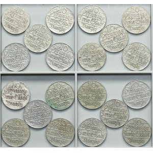 Set, Free City of Danzig, 10 pfennige 1923 (20 pcs.)