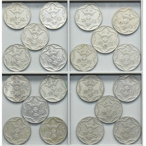 Set, Free City of Danzig, 10 pfennige 1923 (20 pcs.)