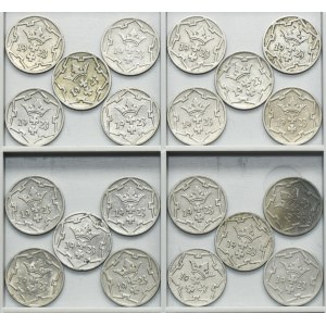 Set, Free City of Danzig, 5 pfennige 1923 (20 pcs.)