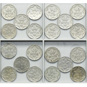 Set, Free City of Danzig, 5 pfennige 1923 (20 pcs.)