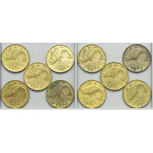 Set, Free City of Danzig, 10 pfennig 1932 (10 pcs.)