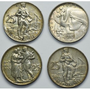 Set, Czechoslovakia, 25 Korun Kremnitz (4 pcs.)