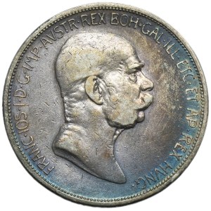 Austria, Franz Joseph I, 5 Corona Wien 1908