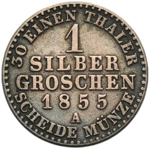 Deutschland, Herzogtum Reuss-Schleiz, Heinrich LXII, 1 Silberpfennig Berlin 1855 A