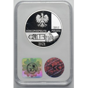 20 złotych 2015 Relikty budowli pałacowo-sakralnej na Ostrowie Lednickim