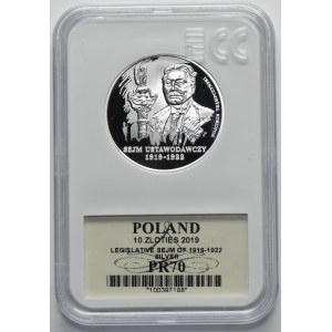 10 zloty 2019 Legislative Sejm 1919-1922
