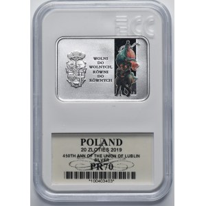20 złotych 2019 450. rocznica Unii Lubelskiej