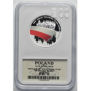 10 gold 2019 100th anniversary of the Polish National Flag