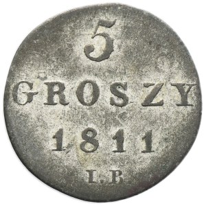 Duchy of Warsaw, 5 Groschen Warsaw 1811 IB