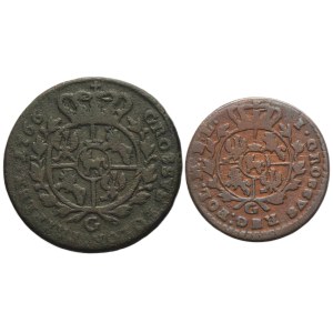 Set, Poniatowski, Groschen and 3 Groschen (2 pcs.)