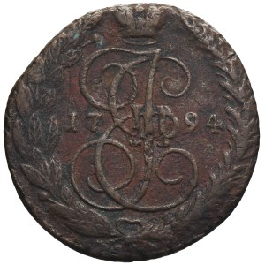 Rusko, Kateřina II, 5 Kopiejek Jekatěrinburg 1794 EM