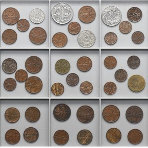 Set, 1-50 pennies and 1 zloty (42 pieces).