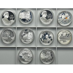 Set, 10 gold 2001-2002 (10 pcs.)