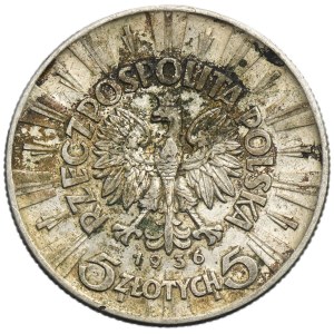 Pilsudski, 5 zloty 1936