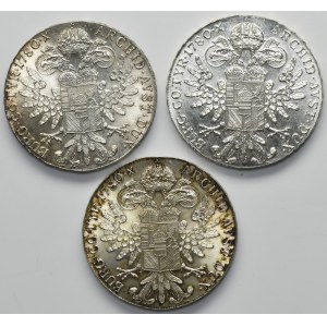 Set, Austria, Maria Teresa, Thaler Vienna 1780 SF - NUOVO BIT (3 pezzi).