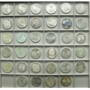 Set, Germany, FRG, 10 Mark (34 pcs.)