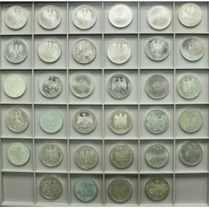 Set, Germany, FRG, 10 Mark (34 pcs.)