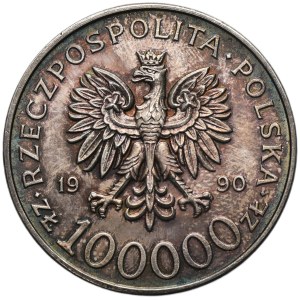 100,000 PLN 1990 Solidarity - TYPE A