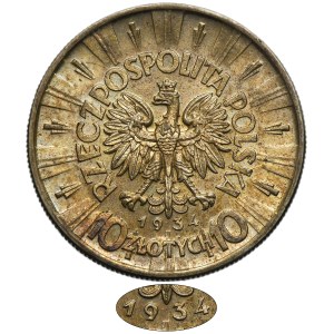 Pilsudski, 10 zloty 1934 - RARE