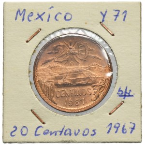 Mexiko, 20 centavos Mexiko 1967 Mo