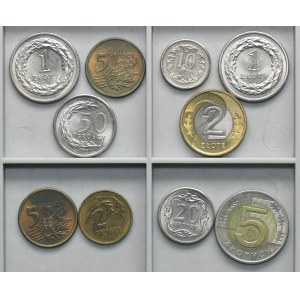 Ensemble, 2-50 pennies, 1-5 or 1990-1994 (10 pièces)