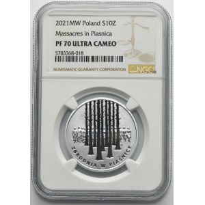 10 złotych 2021 Zbrodnia w Piaśnicy - NGC PF70 ULTRA CAMEO
