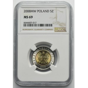 5 Gold 2008 - NGC MS69