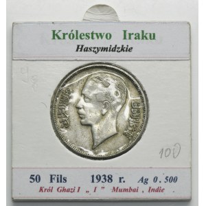 Irak, Hášimovské kráľovstvo, Ghazi I, 1 dirham (50 fils) Mumbai 1938 I